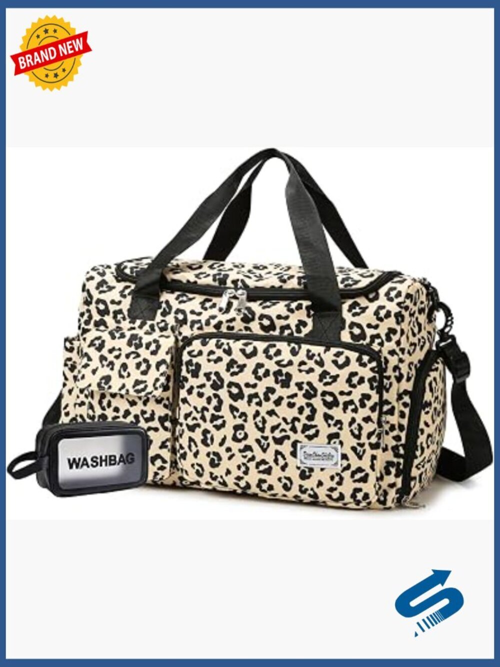 Small Gym Bag with Shoe Compartment, Travel Duffle